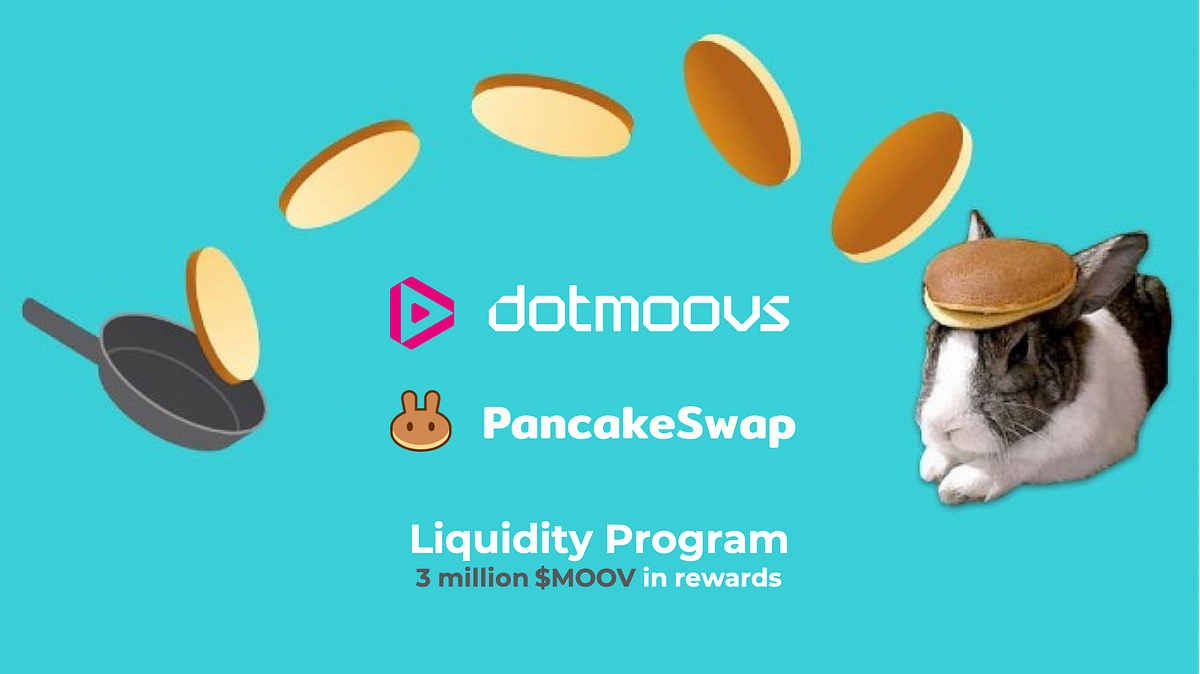 dotmoovs Liquidity Program on Pancakeswap. 3 Million MOOV in rewards