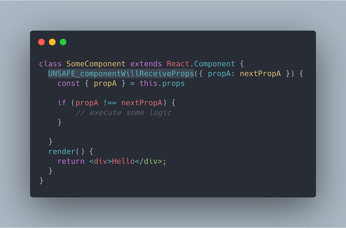 componentWillReceiveProps in React Hook | by Tomasz Kudlinski | Medium