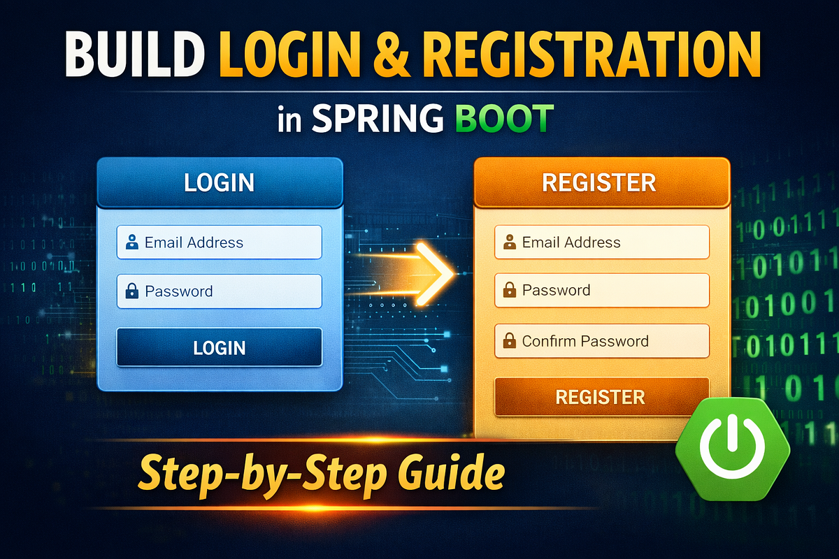 How to Build a Login & Registration System using Spring Boot (Step-by ...