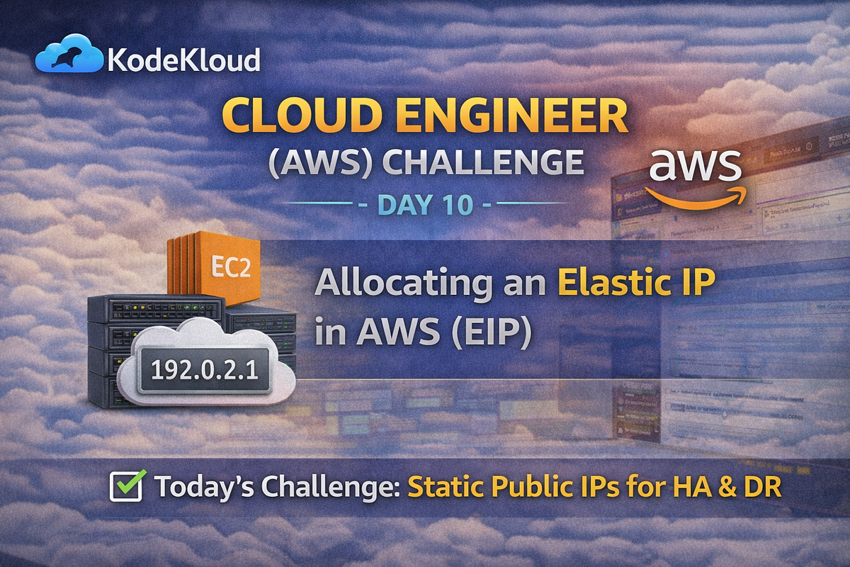🌍 KodeKloud Cloud Engineer (AWS) Challenge — Day 10 | by Kishor Bhairat |  Jan, 2026 | DevOps.dev