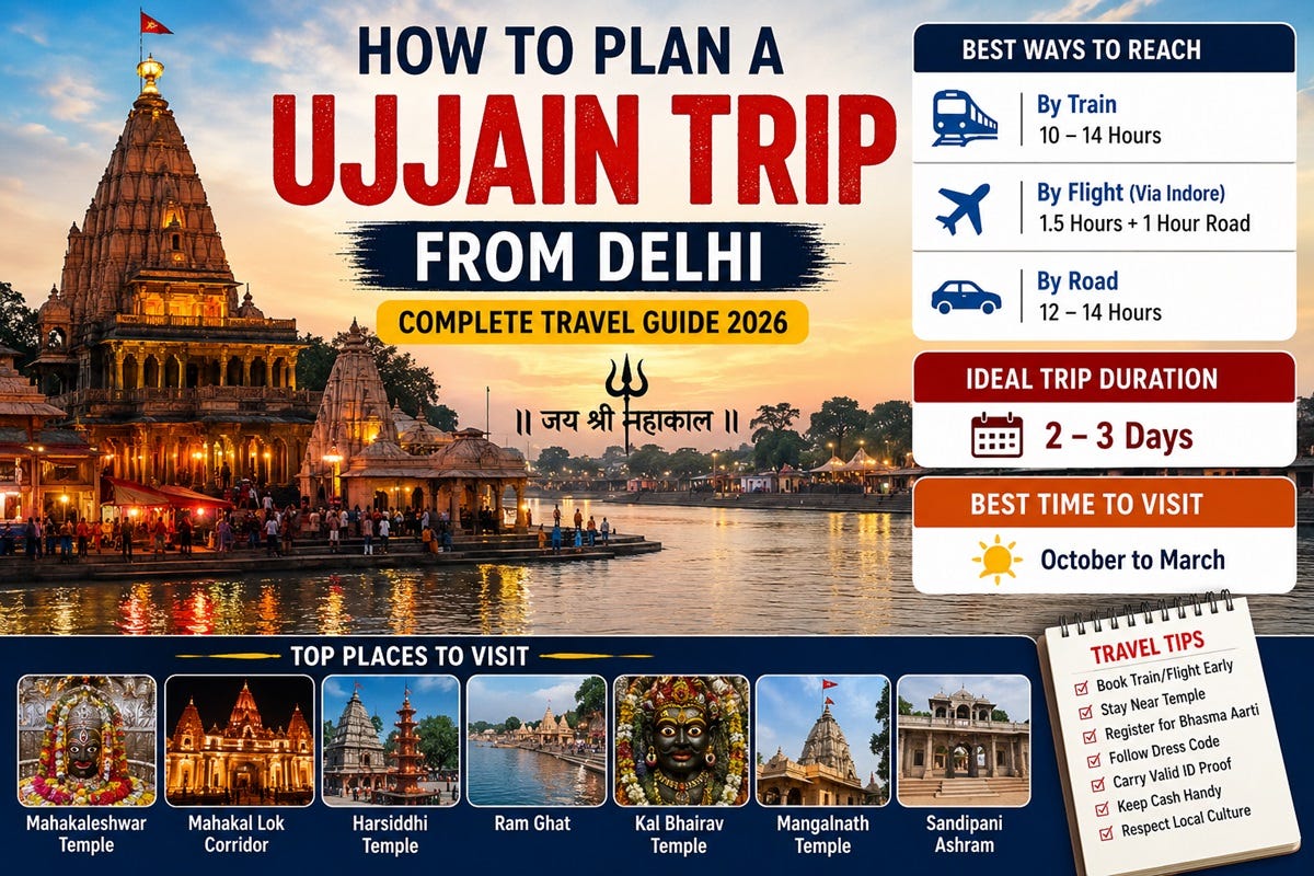 How to Plan a Ujjain Trip from Delhi : Complete Travel Guide for a Hassle-Free Pilgrimage
