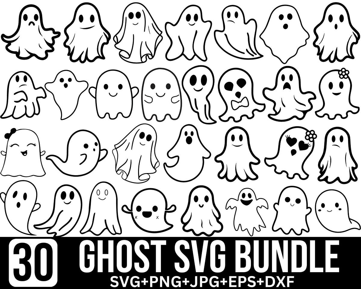 Cute Ghosts SVG Bundle Ghost SVG Spooky svg Halloween Svg Cute Cute Ghosts SVG Bundle Ghost SVG Spooky svg Halloween Svg Cute