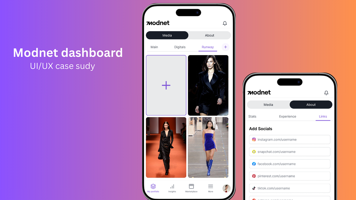 Improving the user experience on the Modnet dashboard: A Case Study ...