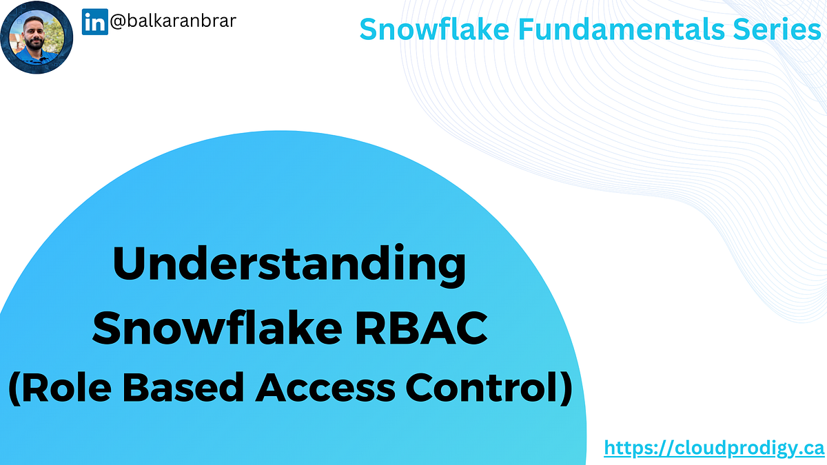 Understanding Snowflake RBAC. In Snowflake, access control is managed ...