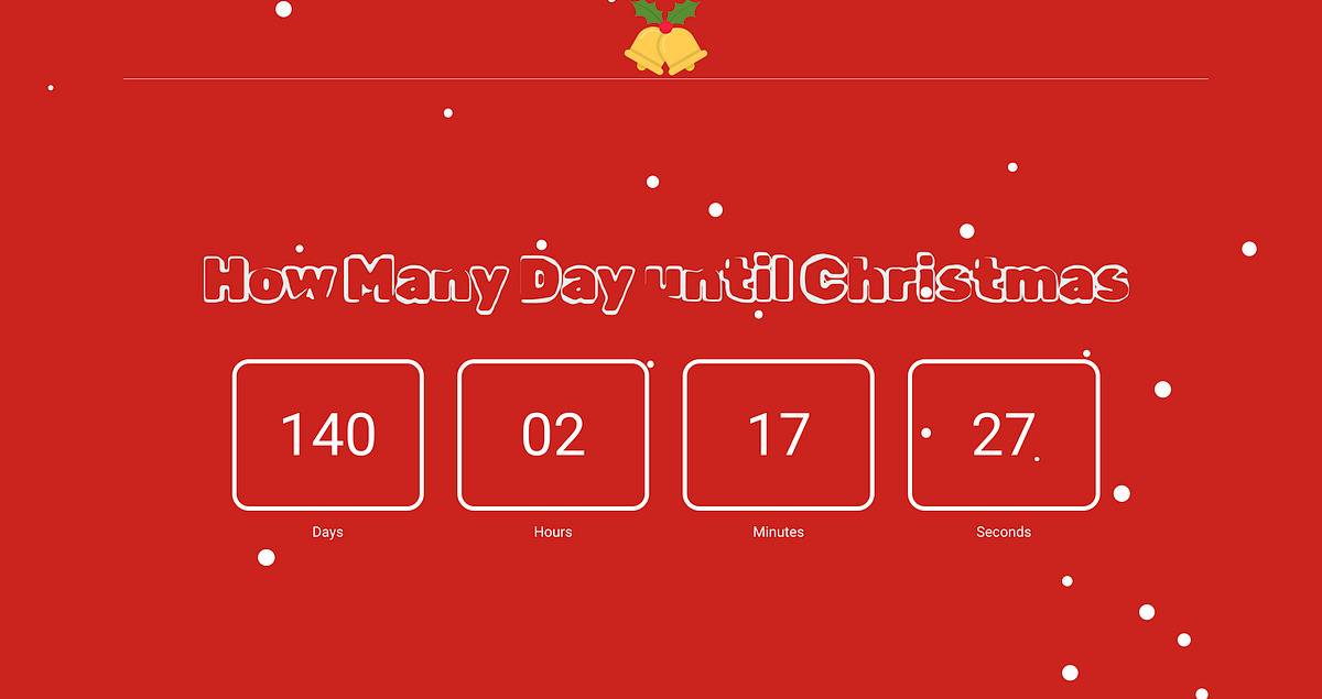 How many day until Christmas. Oh, what delightful magic fills the air