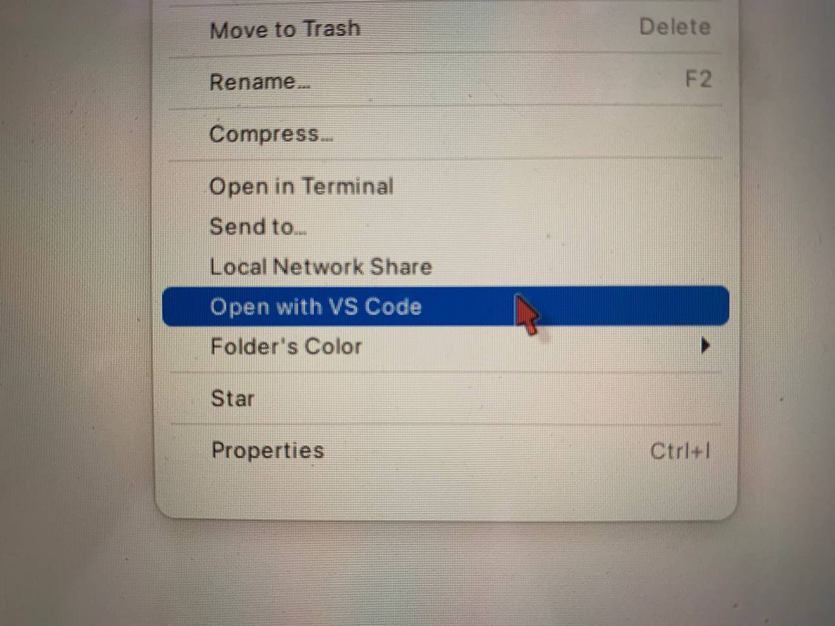 Open Folders in VS Code with Right-Click Menu in File Manager (For ...