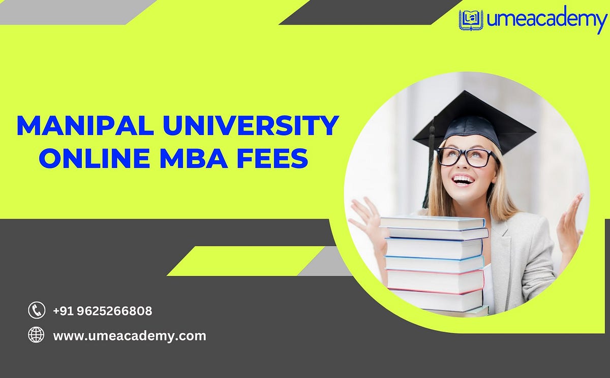 Manipal University Online MBA Fees Medium