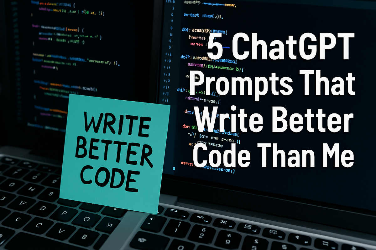 5 ChatGPT Prompts That Write Better Code Than Me