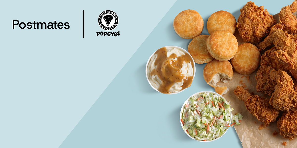 EXCLUSIVE Get a free POPEYES biscuit with every order by Postmates
