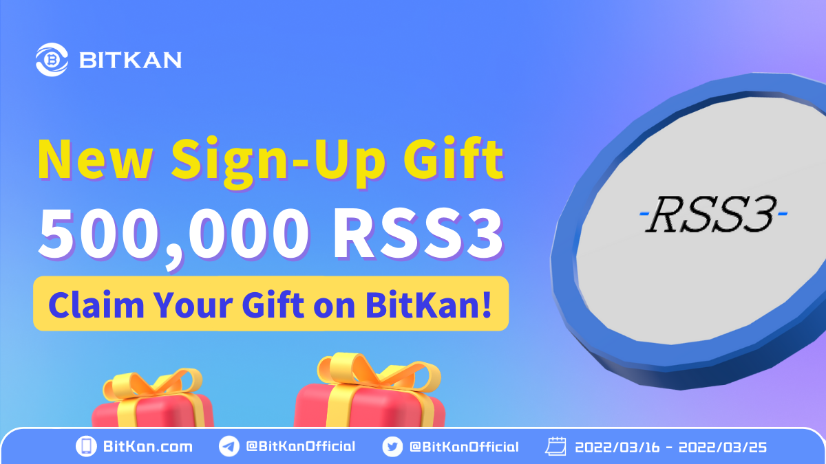 Claim 500,000 RSS3 Sign-Up Crypto Bonus Reward From BitKan Exchange | by  BitKan | BitKan Hub | Medium
