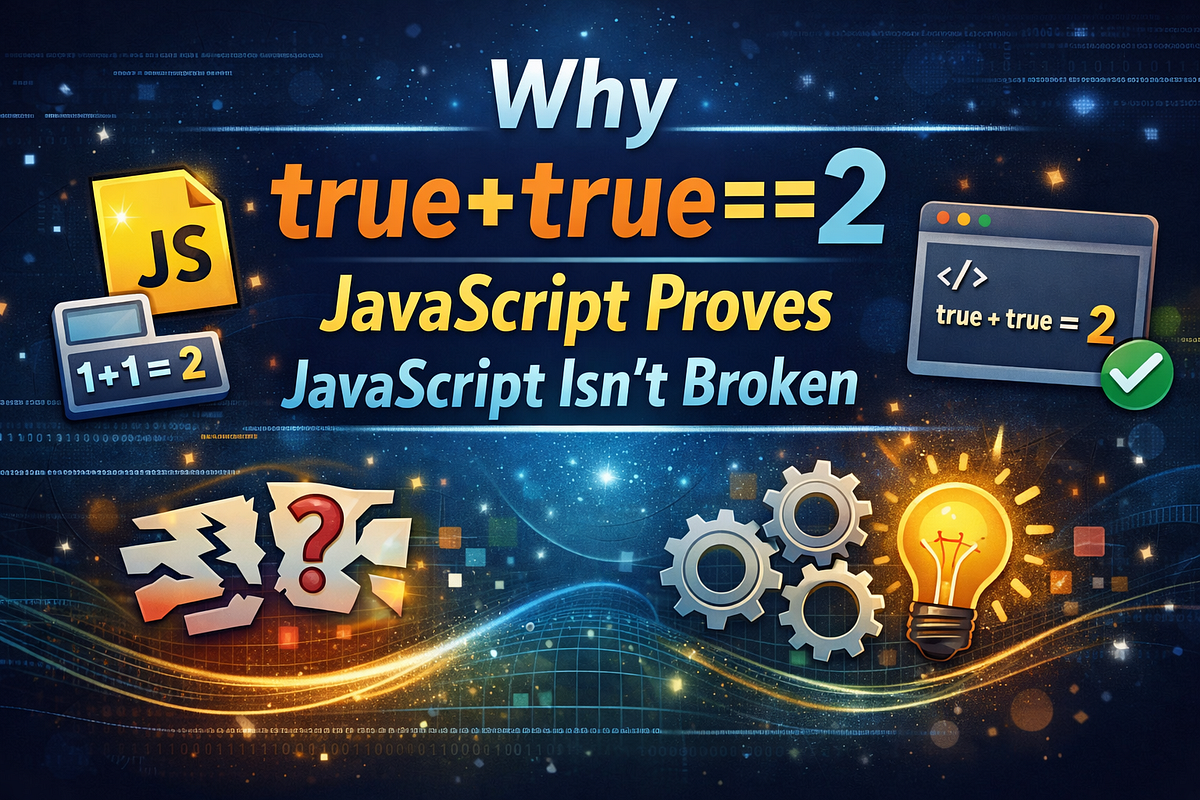 Why true+true==2 JavaScript Proves JavaScript Isn’t Broken | by ...