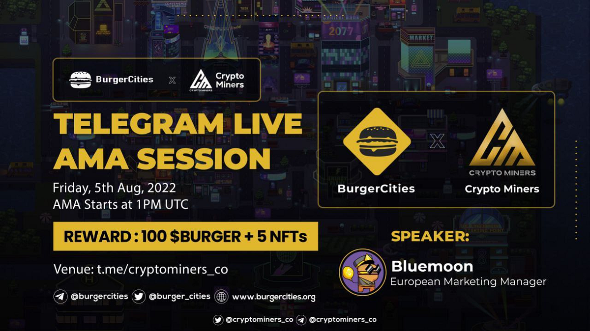 AMA Recap: CRYPTO MINERS X BURGER CITIES | by CRYPTO MINERS | Medium