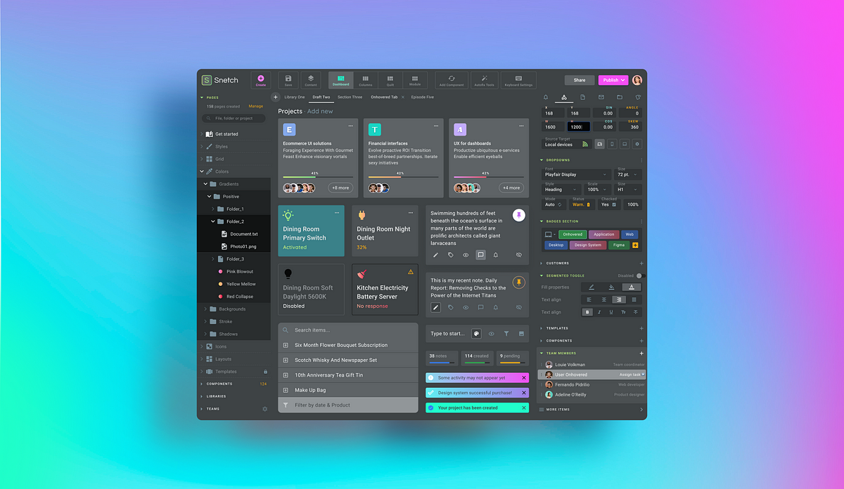 Desktop design templates. Material UI for dashboards, software and web ...
