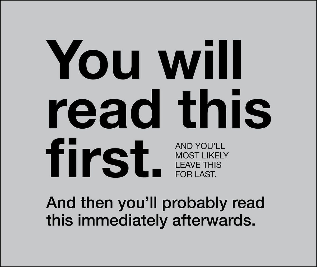 Establishing a visual hierarchy amongst text objects | by ...