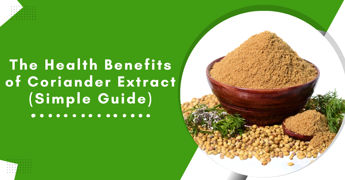 The Health Benefits of Coriander Extract (Simple Guide) by Sheas