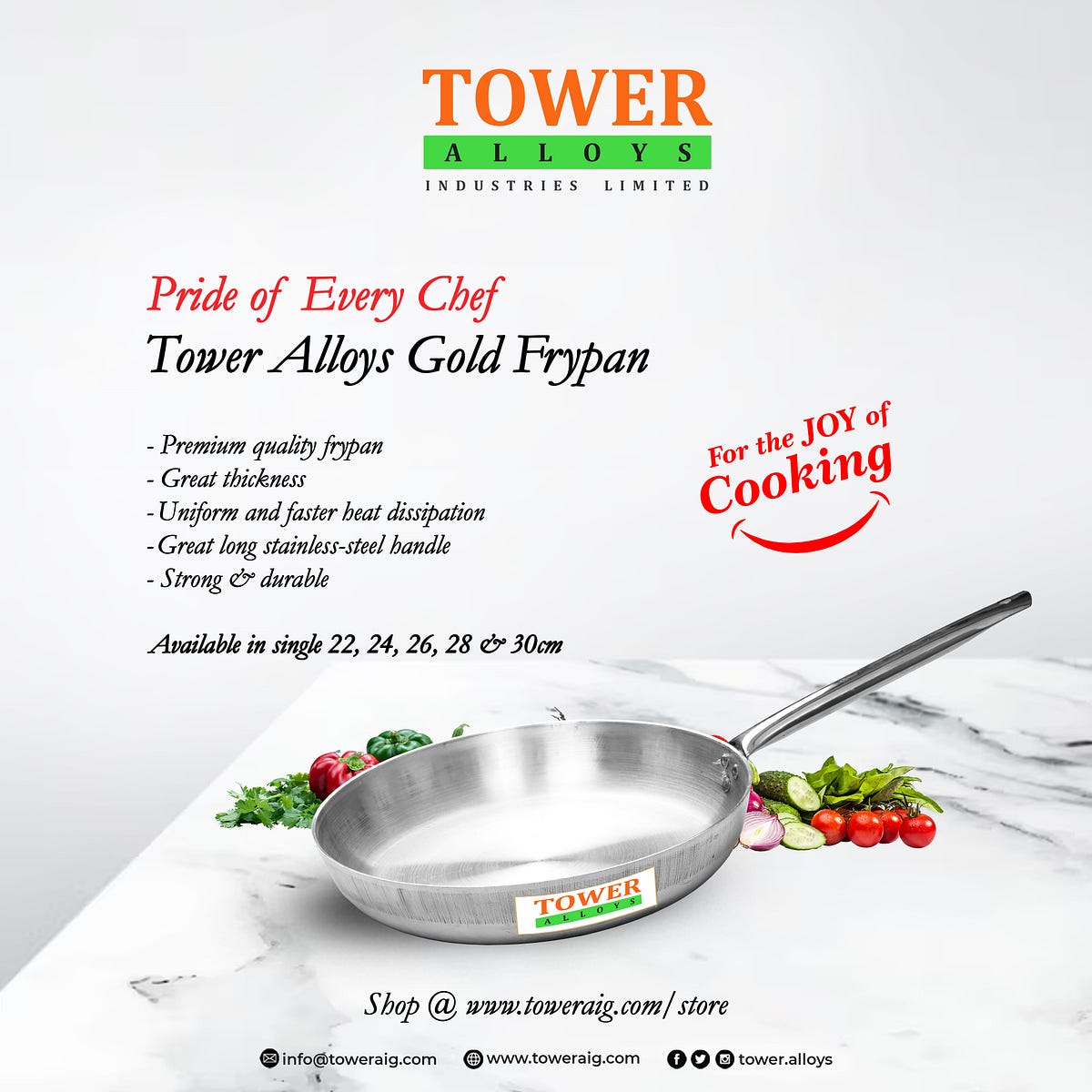 Aluminium Fry Pans Tower Alloys. Aluminum fry pans, also known as