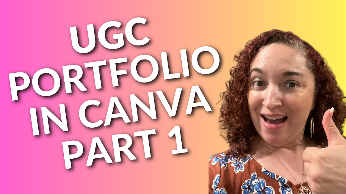 How to Create a UGC Portfolio in Canva (Part 1) by Christie Love