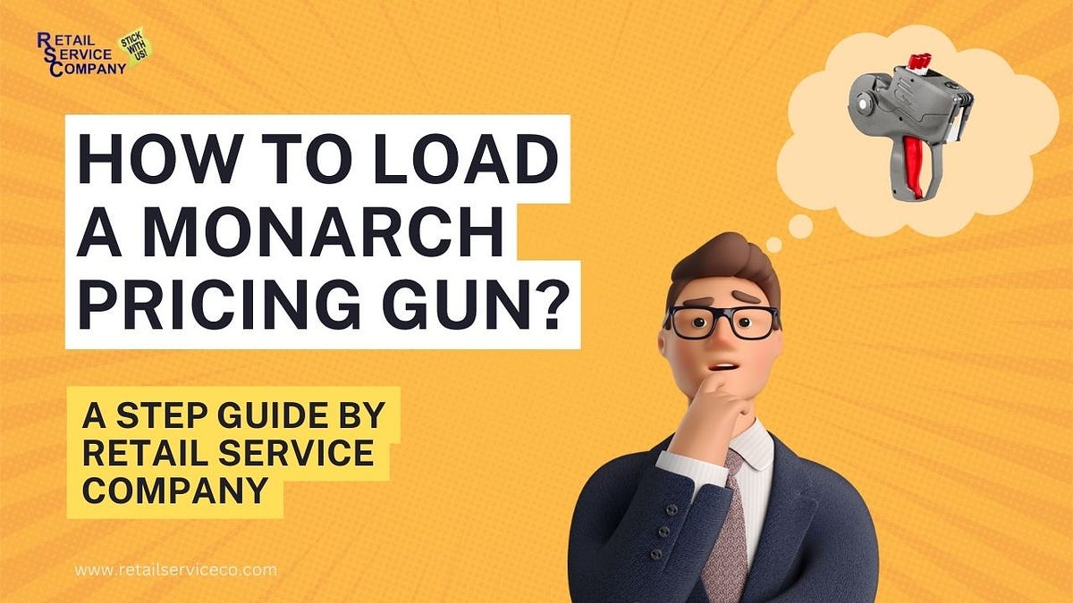 How to Load a Monarch Pricing Gun Retail Service Medium