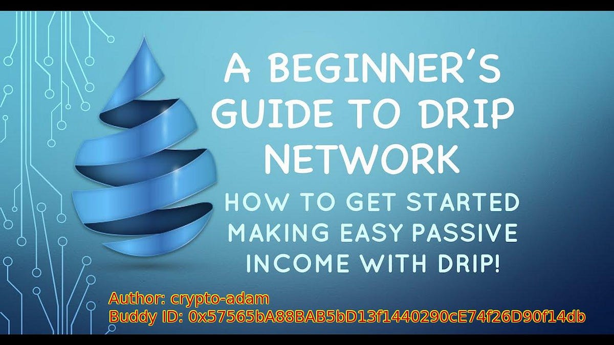 DRIP Beginner Quick Start Guide How to Buy DRIP Crypto by cryptoadam