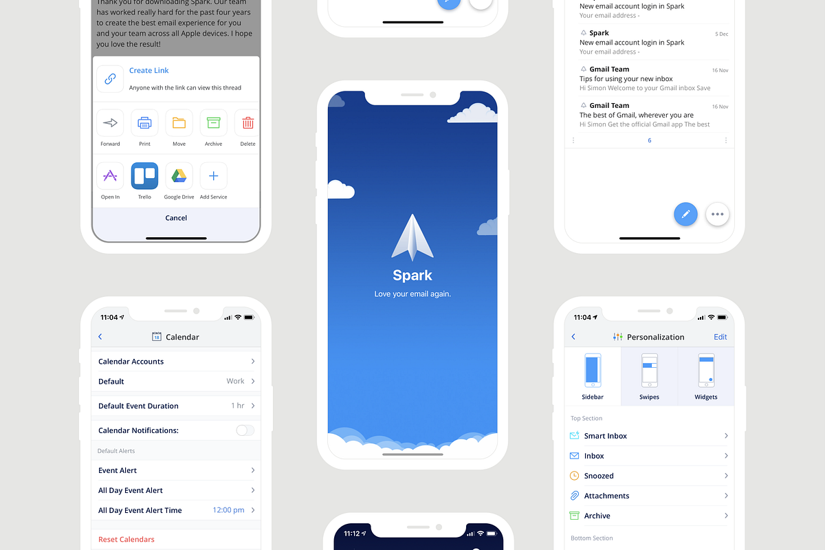 Spark reignites love for email with app design | by Simon McCade | Medium