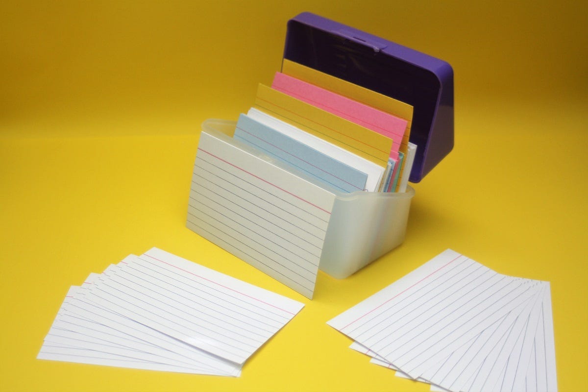 Writing Tip: Index Cards. Throughout life, I have often…