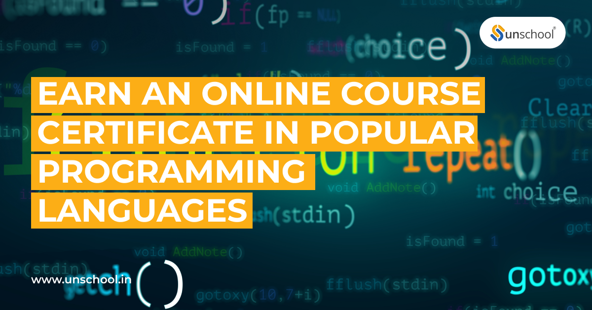 Online course certificate in programming languages | by Kirtika Kapoor ...