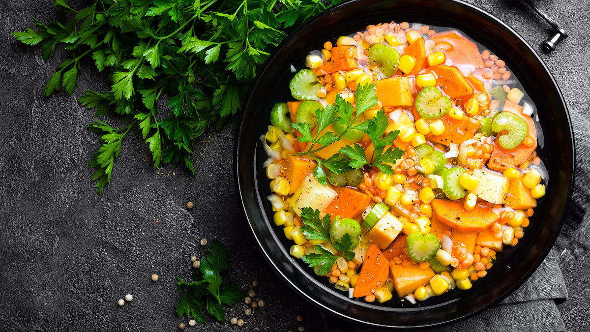 Hearty Lentil and Vegetable Soup. Are you ready to warm up your soul ...