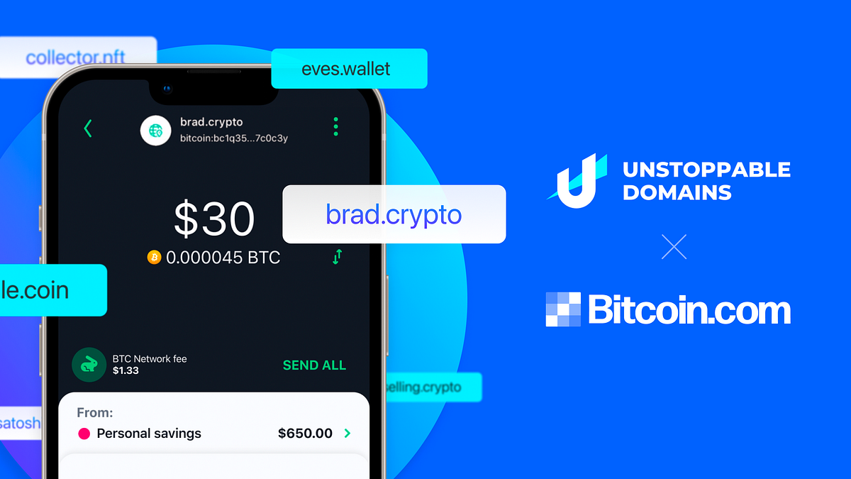 Say goodbye to long, complicated wallet addresses | by Bitcoin.com | Bitcoin .com