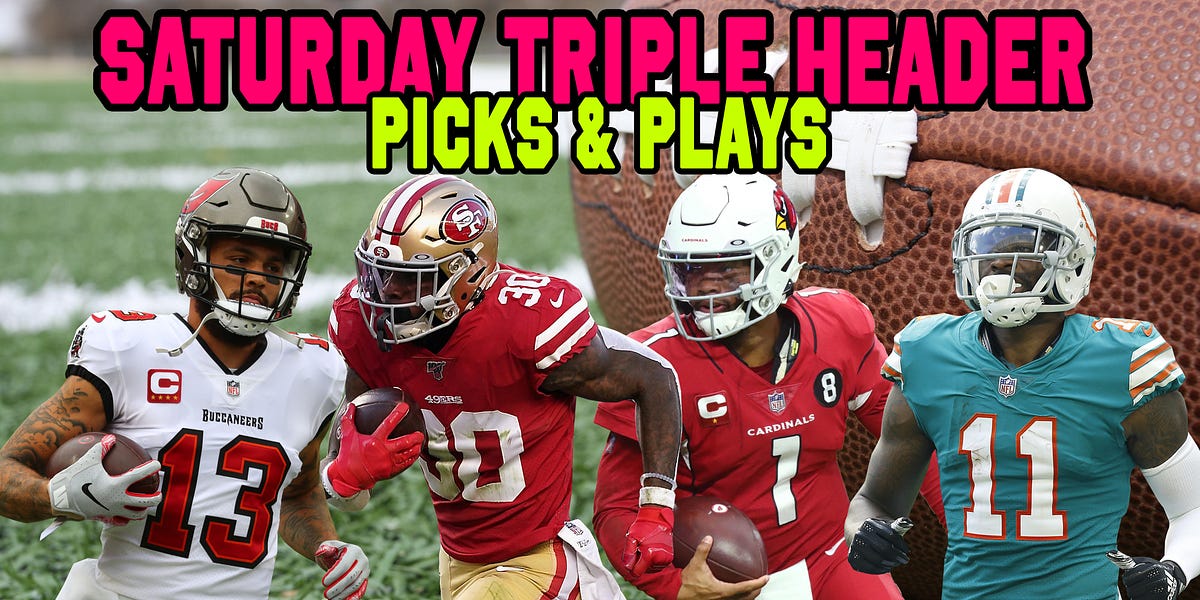 Saturday NFL Triple Header Picks & Plays! by Zack Nicol Medium