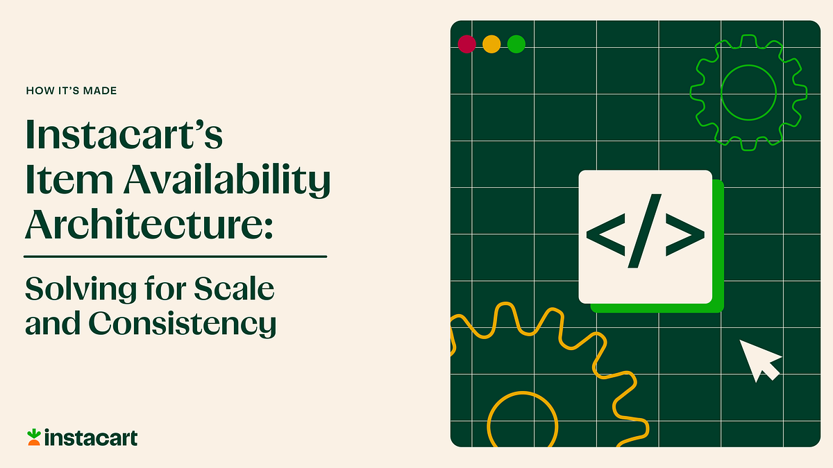 Instacart’s Item Availability Architecture: Solving for scale and consistency.