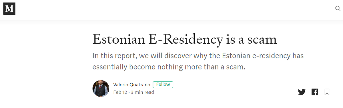 Obtaining Residence Permit by Selling a Company in Estonia