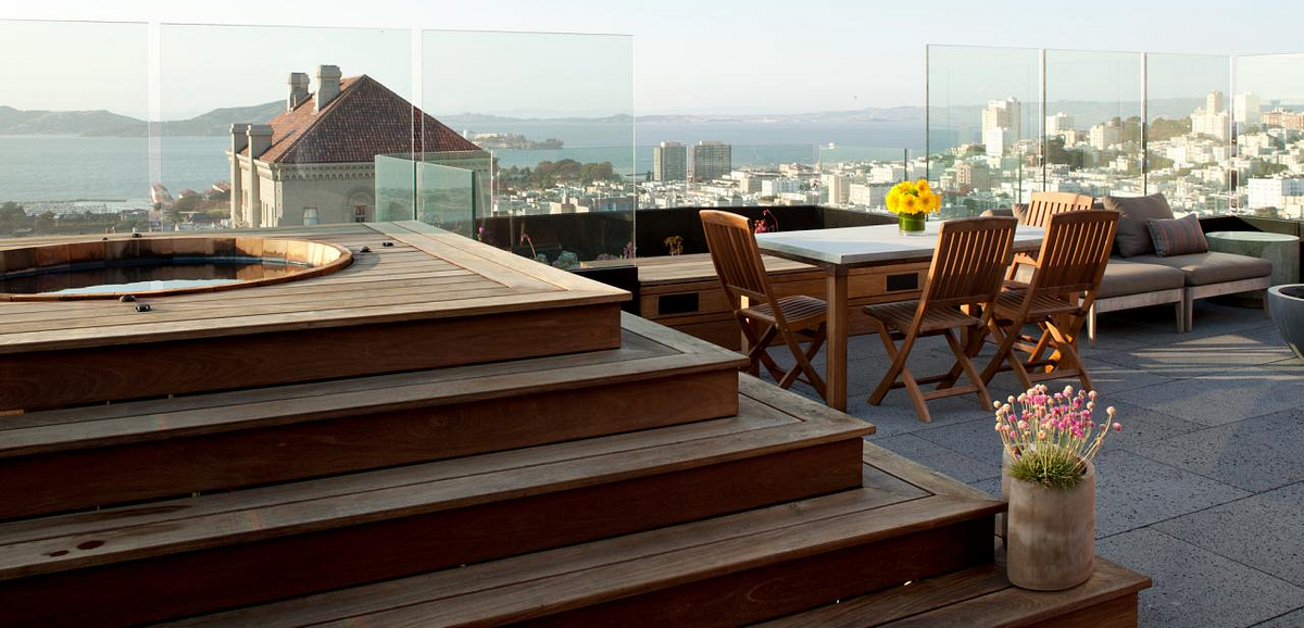 What is the maximum riser height for stairs leading to an open sun-deck ...
