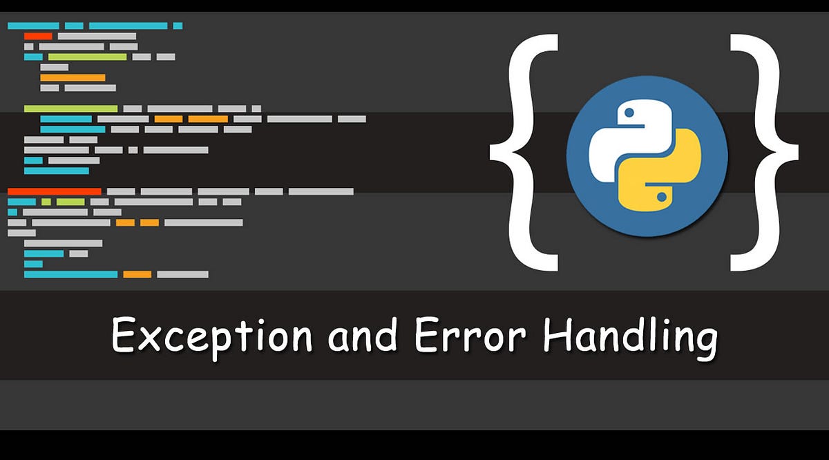 Error and exception in python