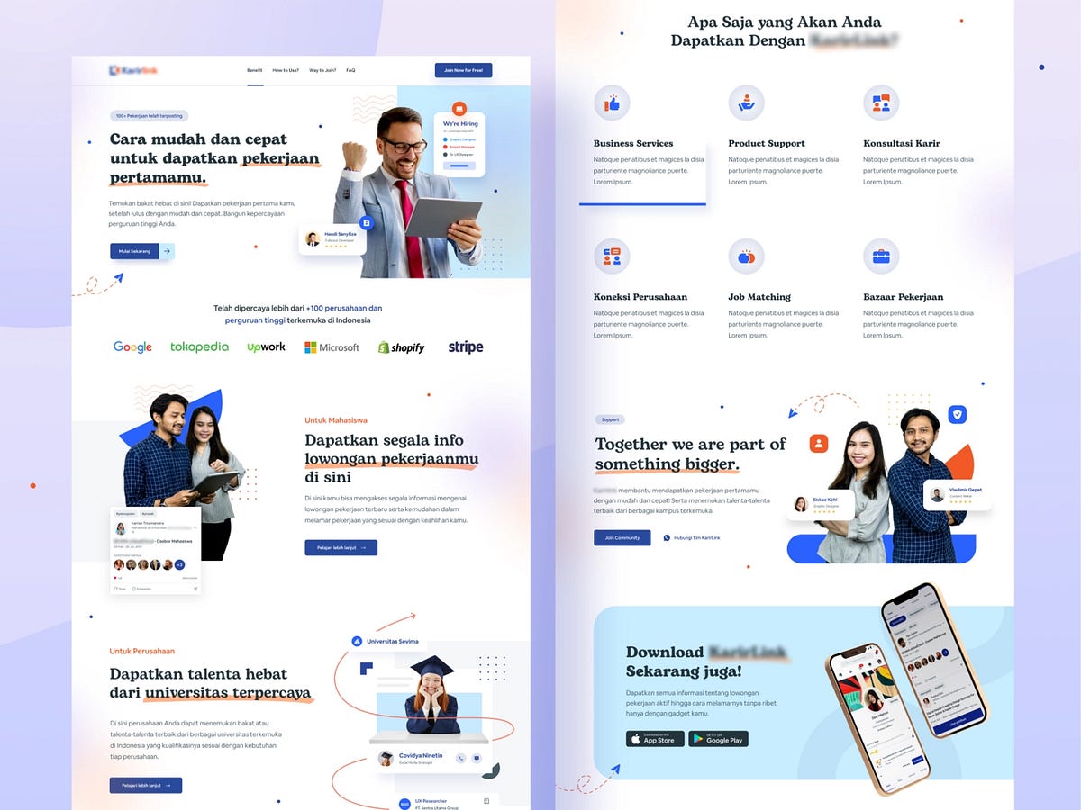 Design Process — Membuat Sebuah Landing Page Karirlink.id | by Ari ...