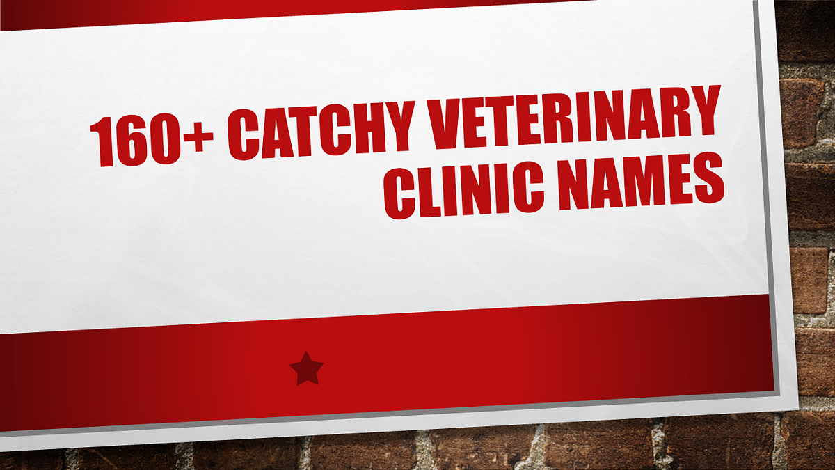 160+ Catchy Veterinary Clinic Names by Sameer Gudhate Medium