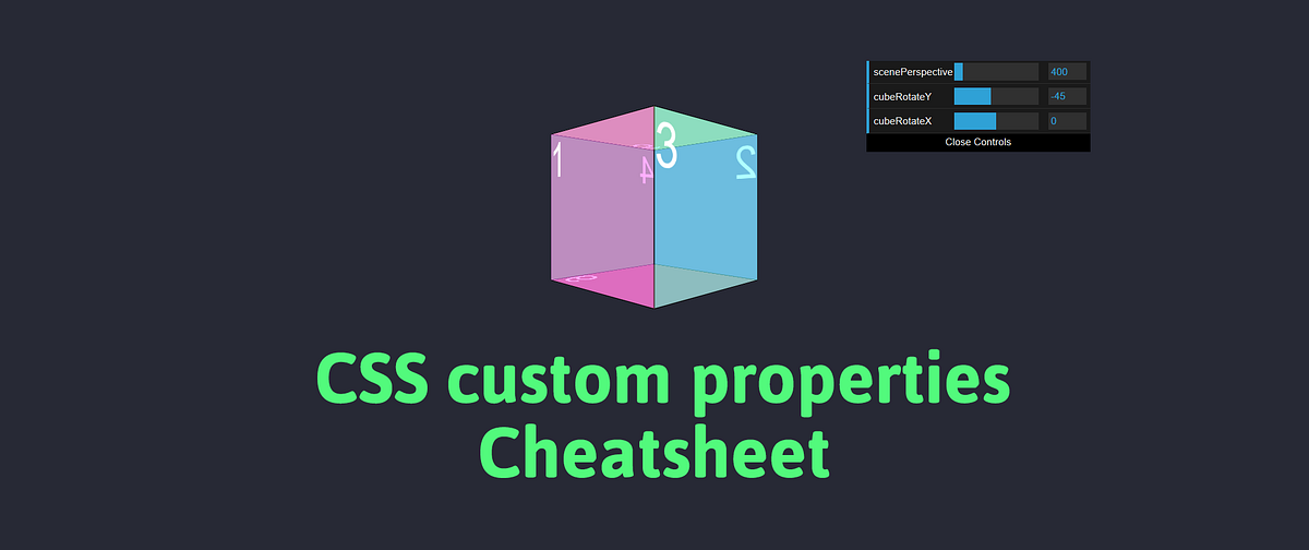 A cheatsheet to help you remember CSS custom properties | by Vincent ...