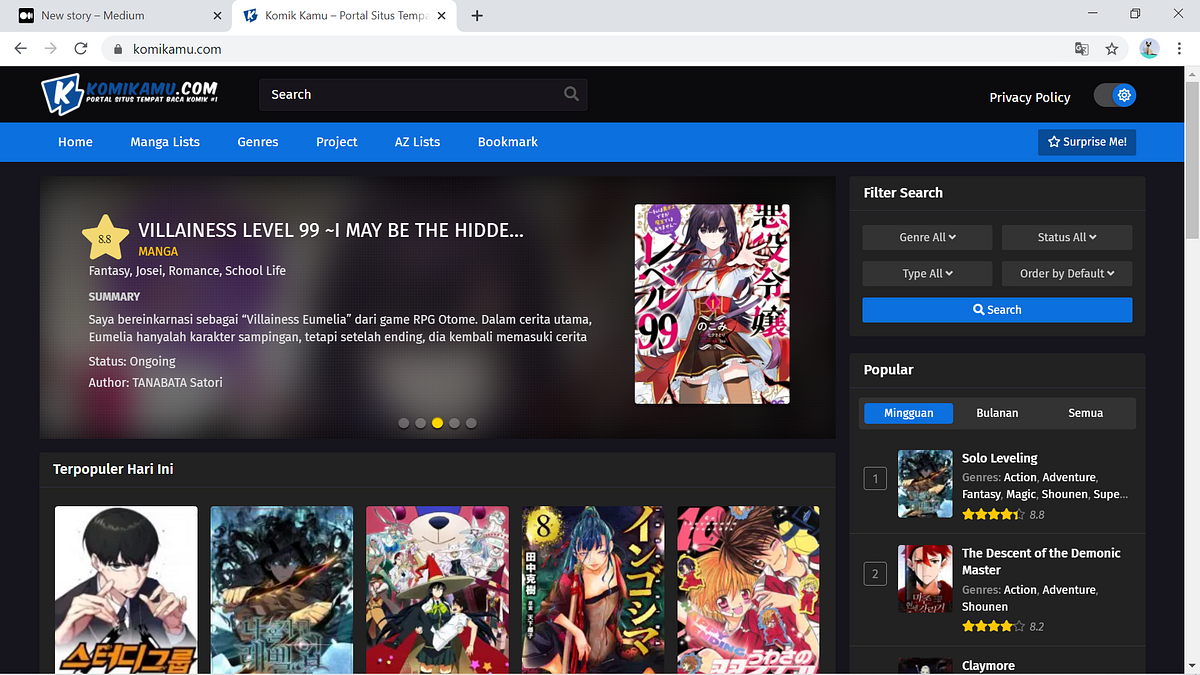 Update Tempat Premium Tanpa Iklan Yang Mengganggu Gratis Baca Manga