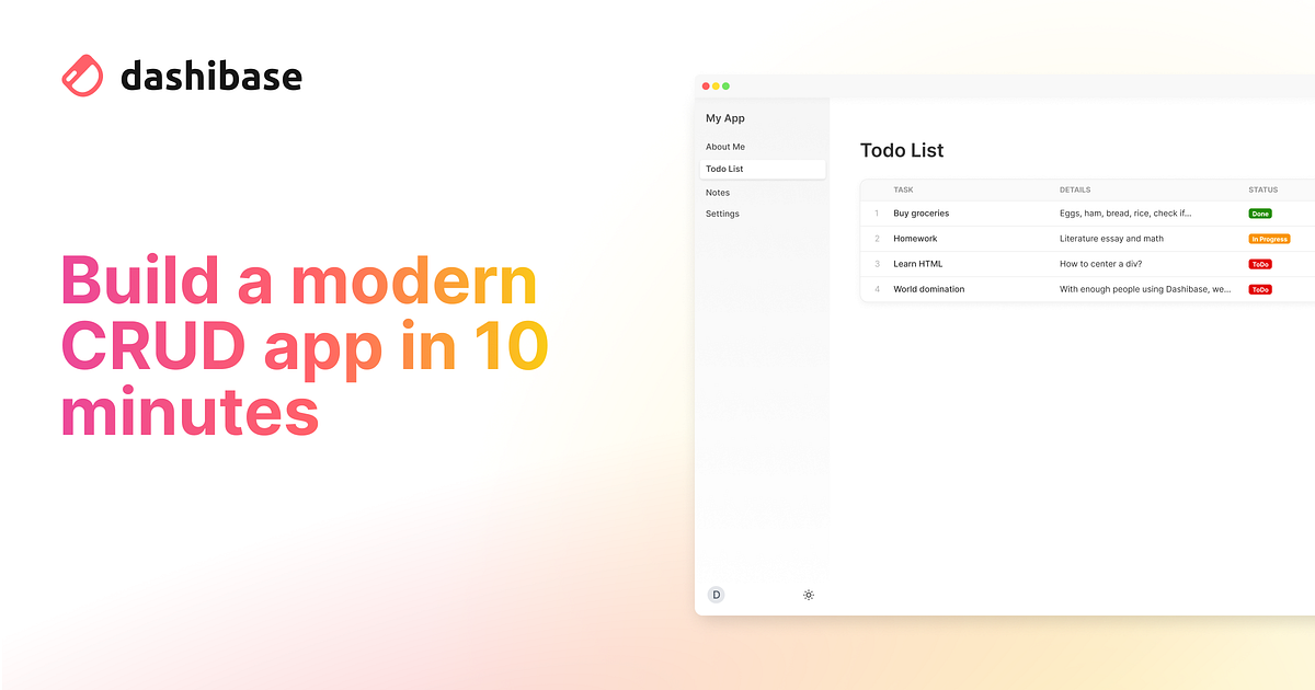 How to Build a Modern CRUD App in 10 Minutes | by Alfred Lua ...