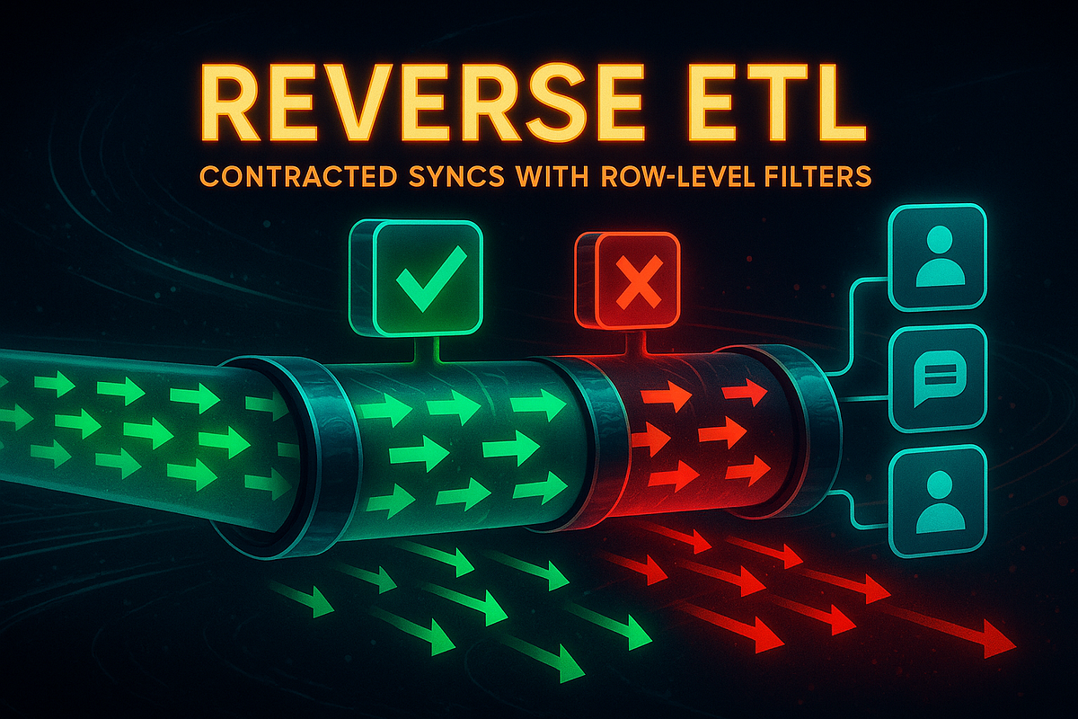 Reverse ETL Best Practices: Syncs with Filters | Stackademic