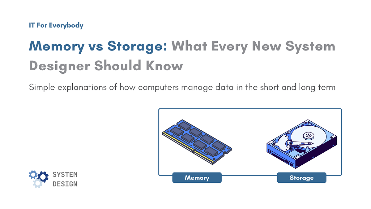 Memory vs Storage: What Every New System Designer Should Know | by ...