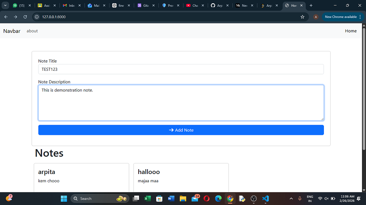📝 Building a CRUD Notes App with Django: A Simple & Elegant Solution ...