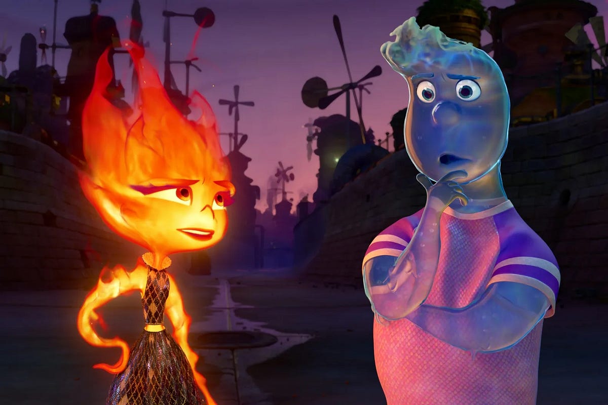 Novo filme da Pixar, 'Elementos', usa amor proibido para falar de