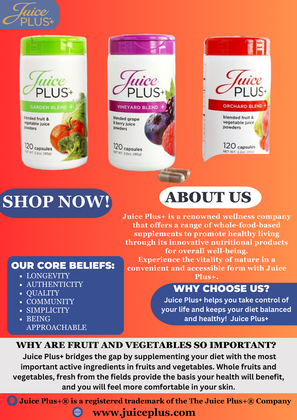 Juice Plus+ is a renowned wellness company dedicated to promoting