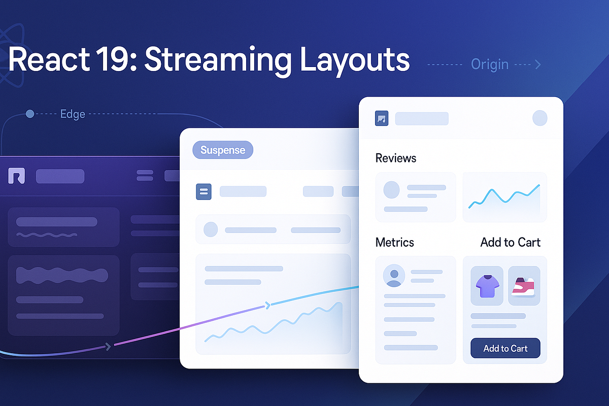 10 React 19 Streaming Layouts That Feel Instant | by Syntal | Sep, 2025 ...