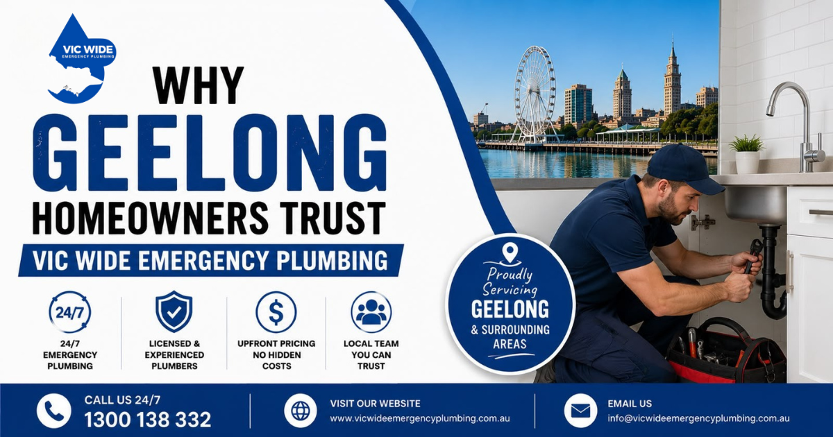 Emergency Plumber Geelong — Fast, Reliable & Affordable Plumbing Services by Vic Wide