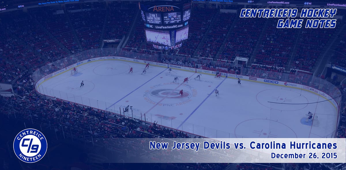Game Notes Hurricanes vs. Devils by CentreIce19 Hockey Medium