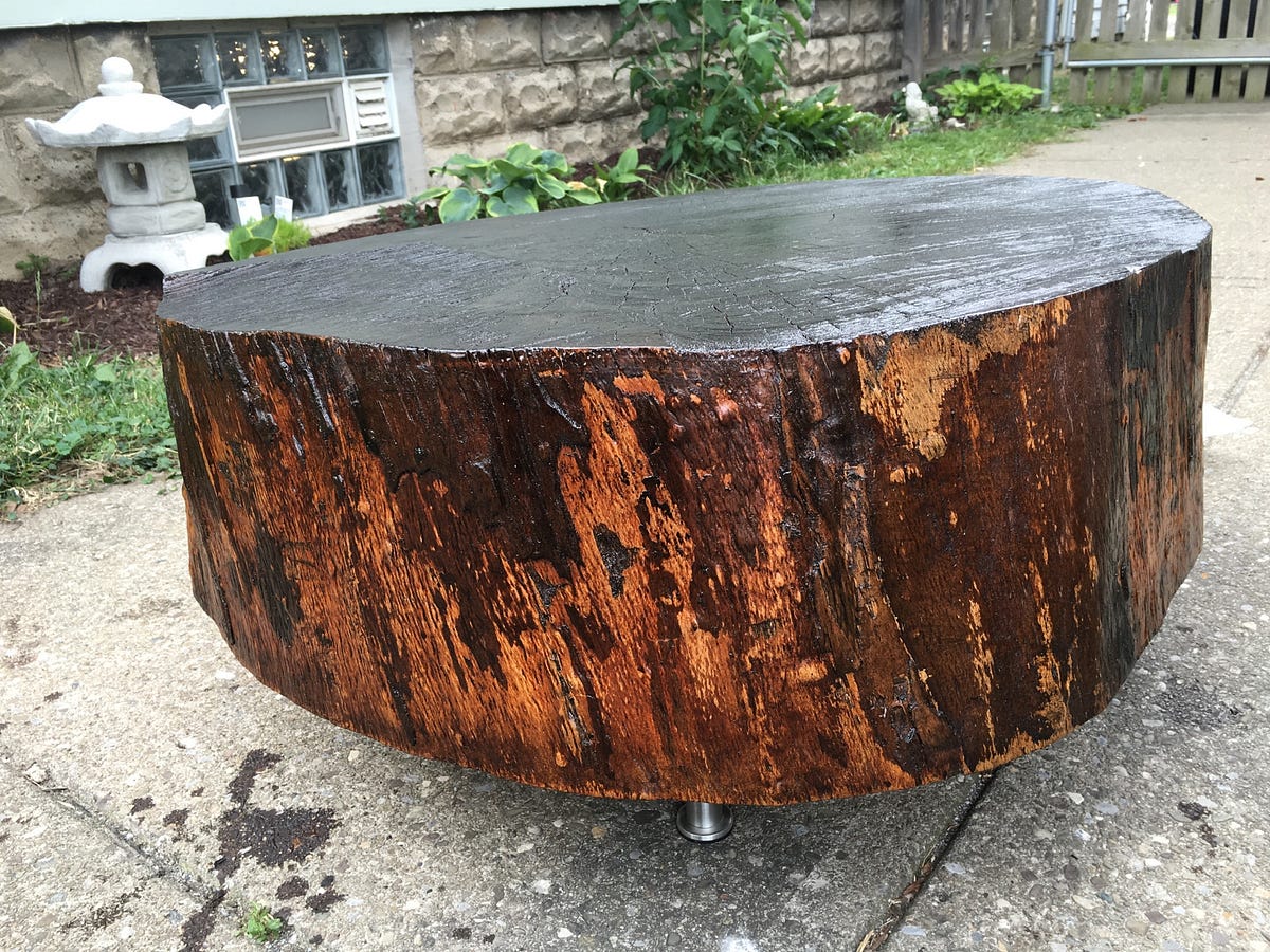 Current project repurposed tree round table by Jason Dettbarn Medium