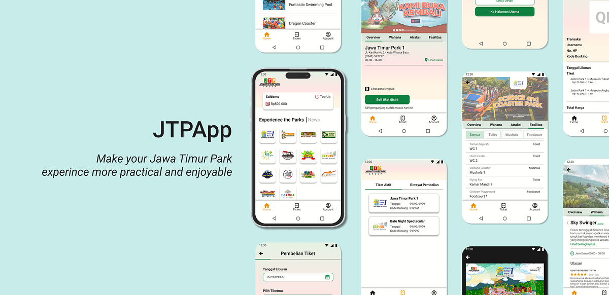UI/UX Design Case Study: Jawa Timur Park Group’s App (JTPApp) | by Diva ...