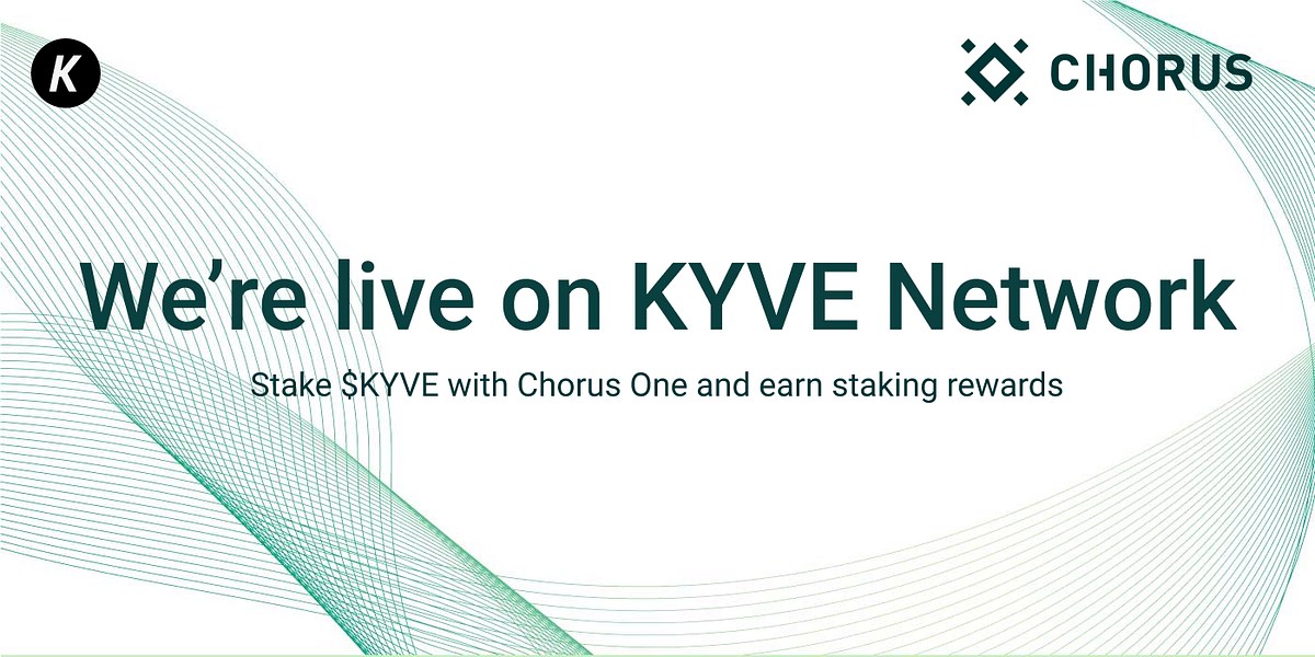 Chorus One announces staking support for KYVE. by Chorus One Chorus