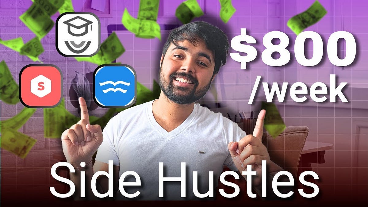 3 Easiest Side Hustles to Start in 2024 (Up to 200/Day) by Uzzal